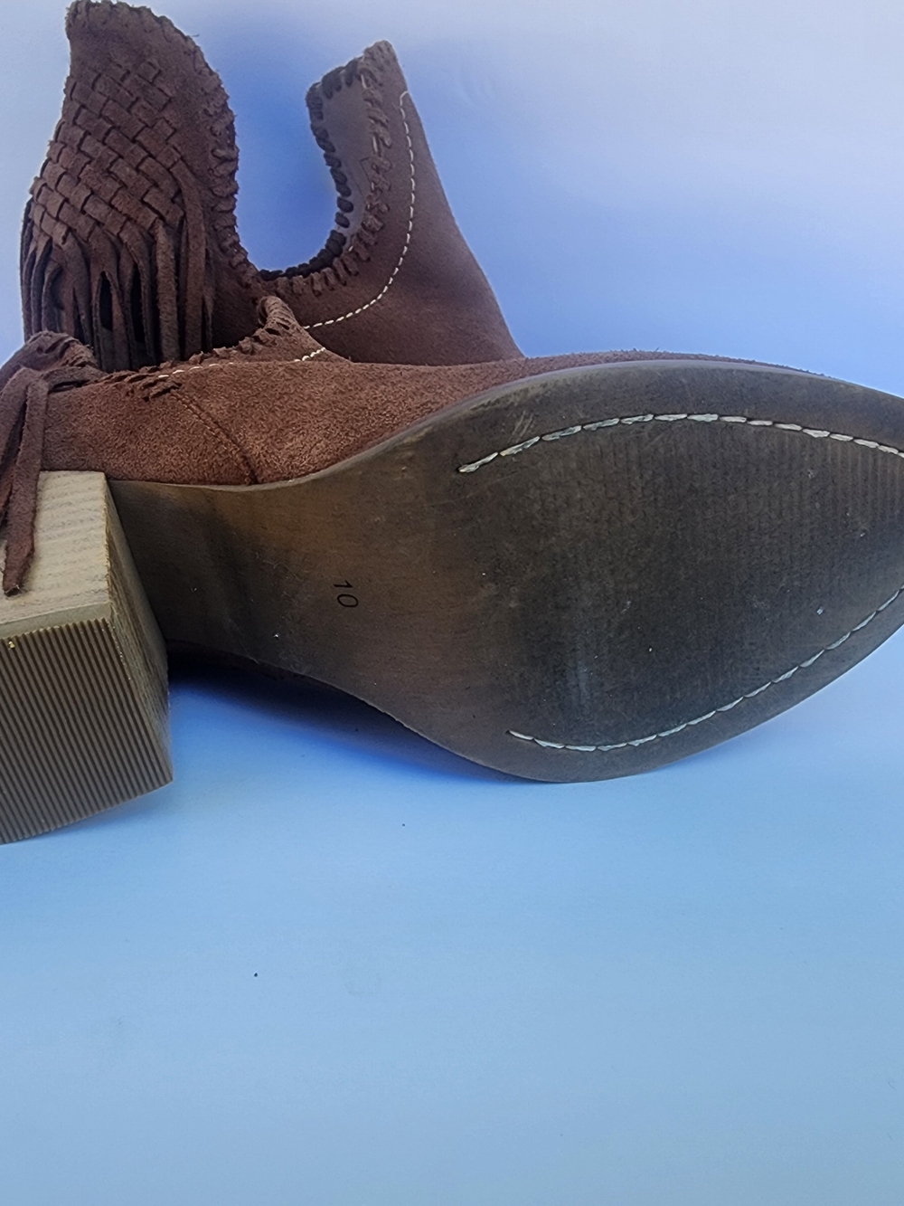 Ariat Lily Ankle Fringe Whiskey Size 10 womens - Picture 7 of 10
